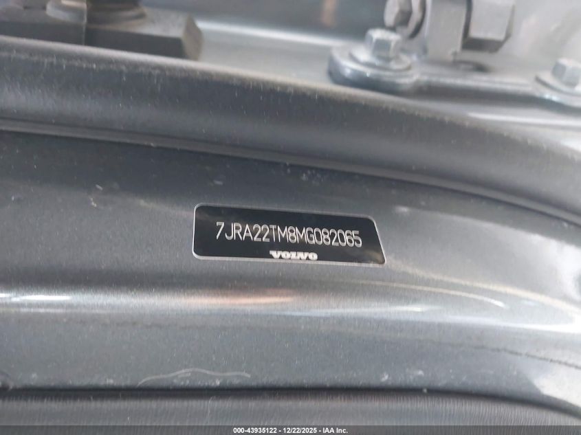 2021 Volvo S60 T6 R-Design VIN: 7JRA22TM8MG082065 Lot: 43935122