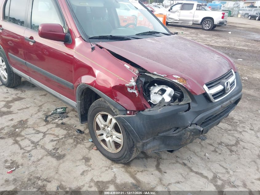 2004 Honda Cr-V Ex VIN: SHSRD78844U205013 Lot: 43935131