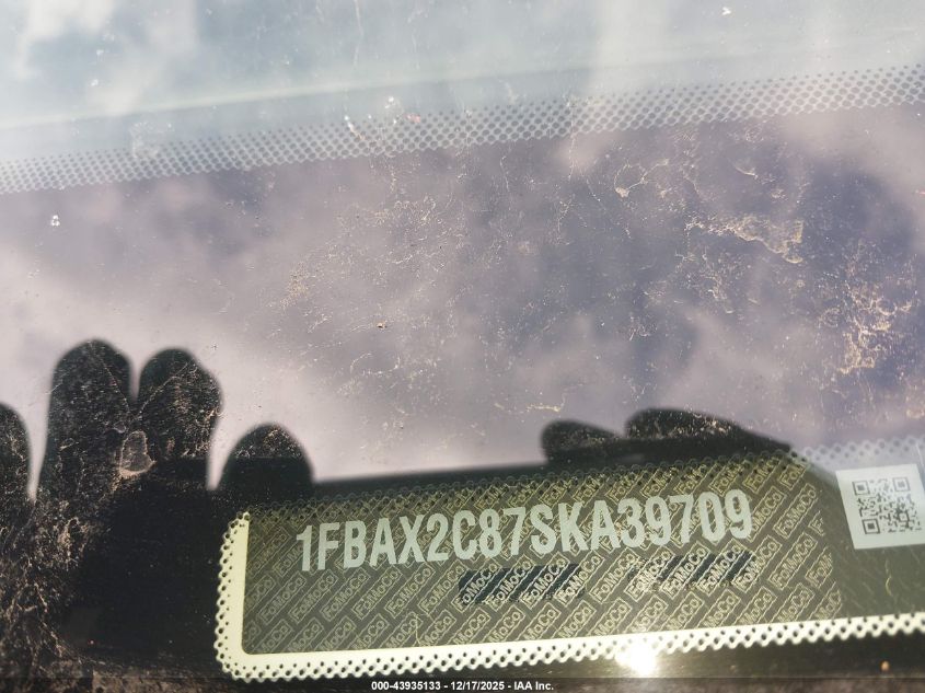 2025 Ford Transit-350 Passenger Van Xlt VIN: 1FBAX2C87SKA39709 Lot: 43935133