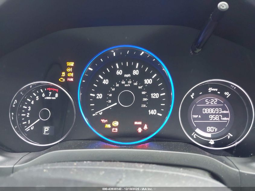 2017 Honda Hr-V Ex VIN: 3CZRU5H50HM710589 Lot: 43935140