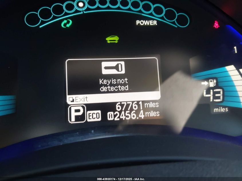 2017 Nissan Leaf S VIN: 1N4BZ0CP5HC308918 Lot: 43935174