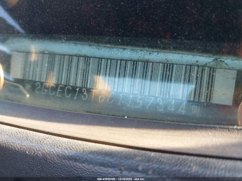 2006 Chevrolet Silverado 1500 Lt1 VIN: 2GCEC13T661157344 Lot: 43935180