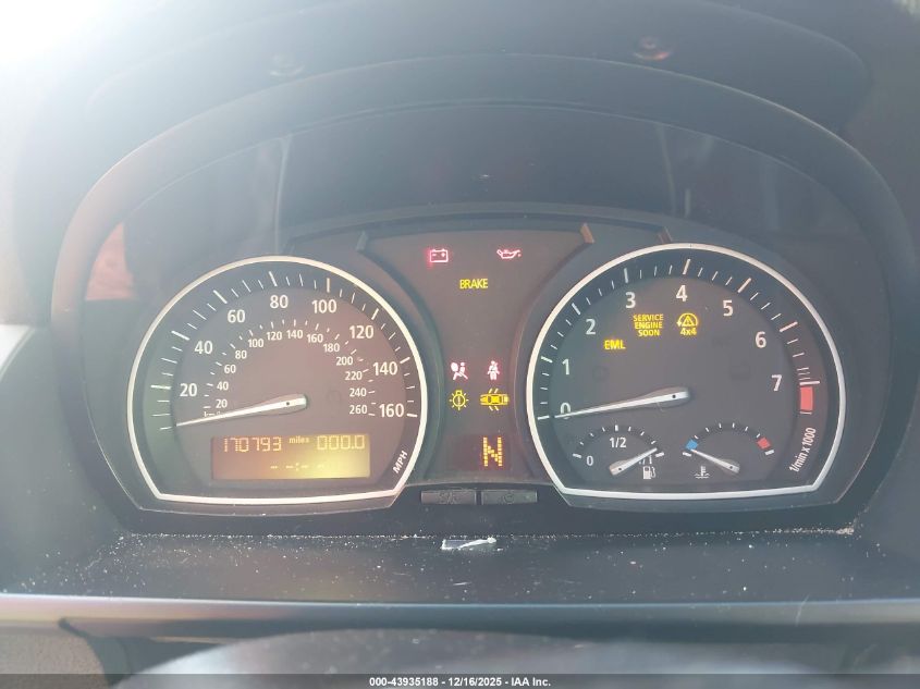 2009 BMW X3 xDrive30I VIN: WBXPC93499WJ26251 Lot: 43935188