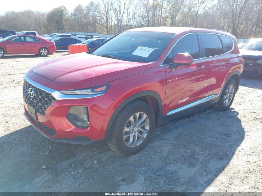 2020 Hyundai Santa Fe Se VIN: 5NMS23AD5LH218204 Lot: 43935222