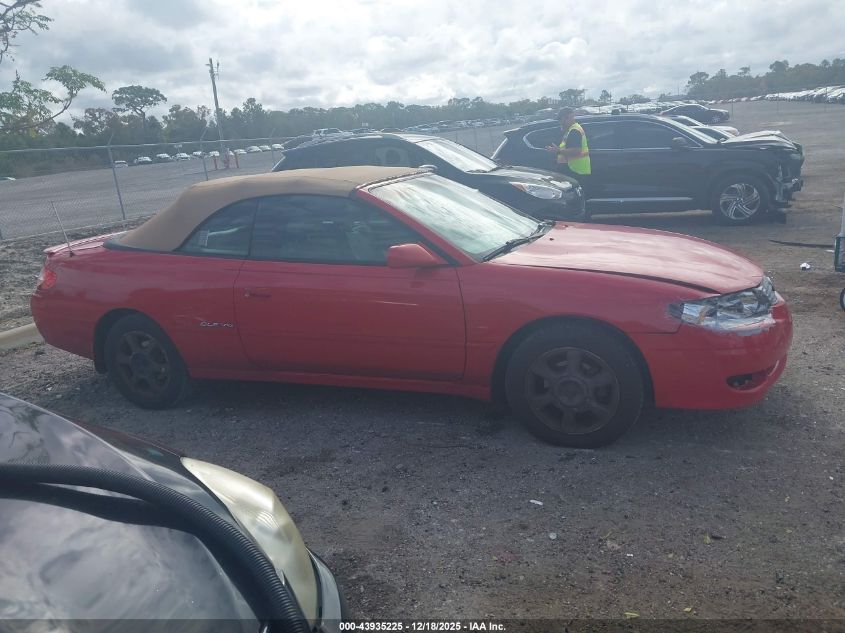 2003 Toyota Camry Solara Sle V6 VIN: 2T1FF28P43C604733 Lot: 43935225