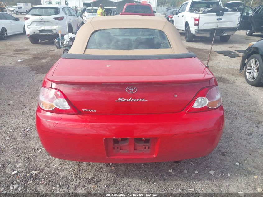 2003 Toyota Camry Solara Sle V6 VIN: 2T1FF28P43C604733 Lot: 43935225