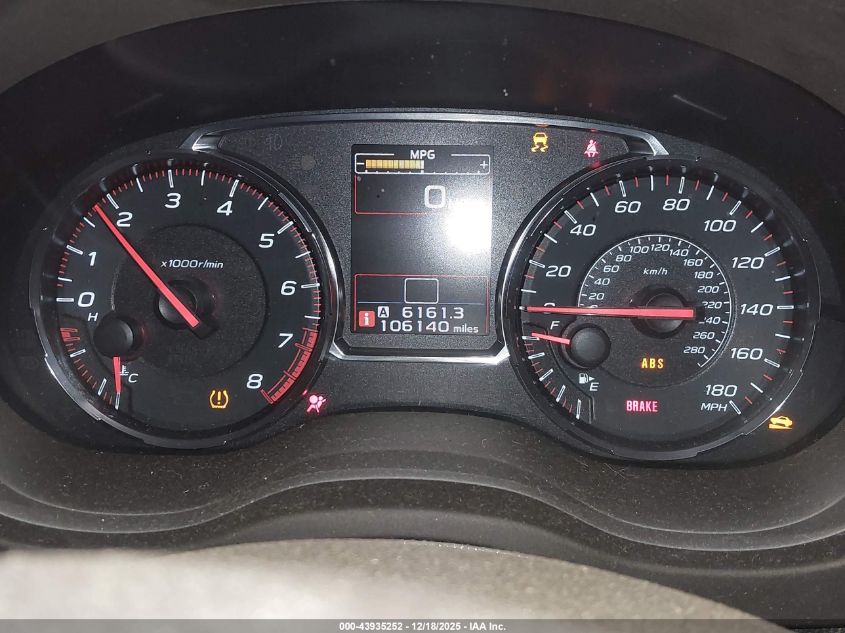 2018 Subaru Wrx VIN: JF1VA1A67J9808618 Lot: 43935252