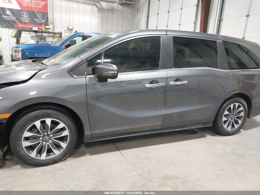 2022 Honda Odyssey Ex-L VIN: 5FNRL6H72NB023808 Lot: 43935275