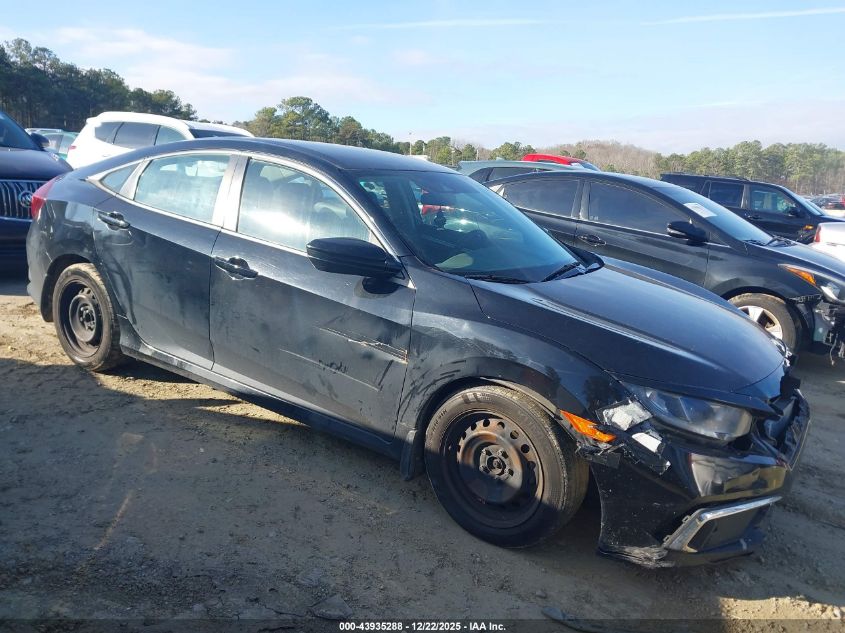 2020 Honda Civic Lx VIN: 19XFC2F69LE020364 Lot: 43935288