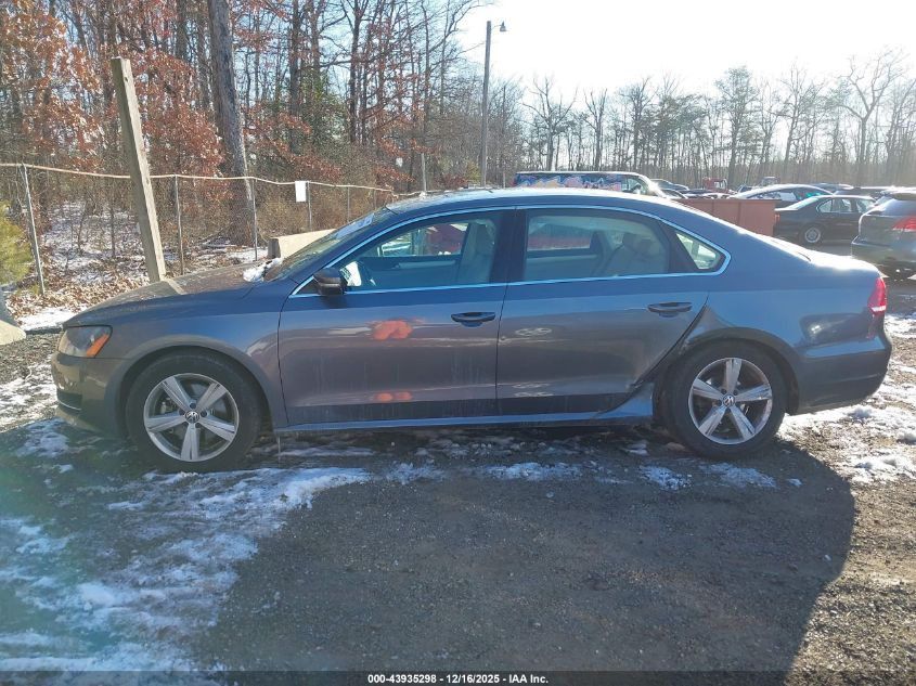 2013 Volkswagen Passat 2.5L Se VIN: 1VWBP7A34DC138647 Lot: 43935298