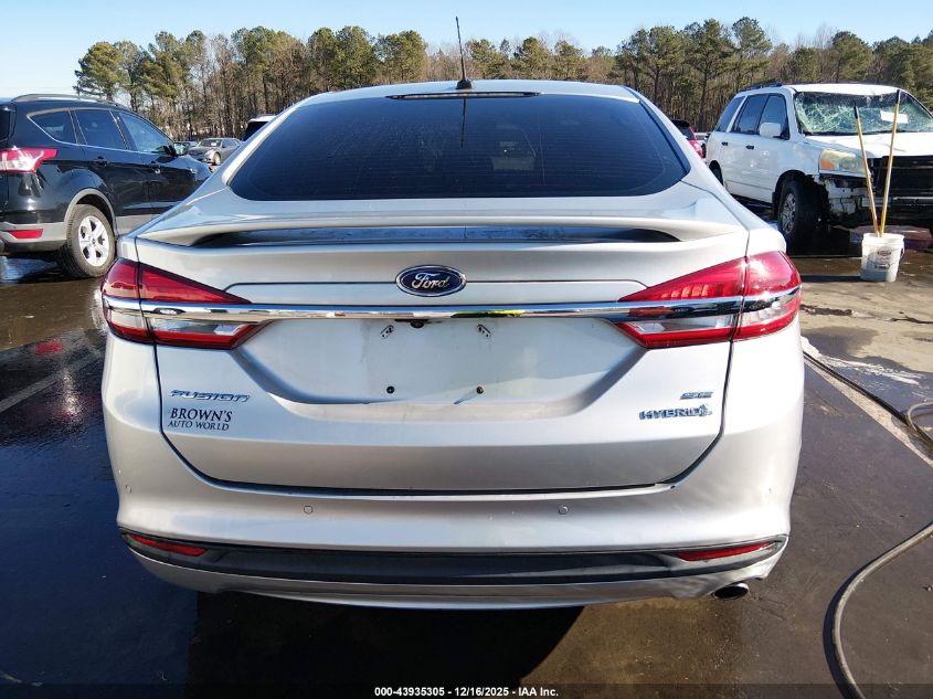 2017 Ford Fusion Hybrid Se VIN: 3FA6P0LU8HR260507 Lot: 43935305