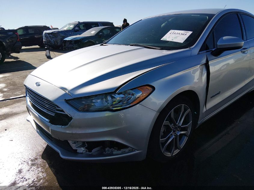 2017 Ford Fusion Hybrid Se VIN: 3FA6P0LU8HR260507 Lot: 43935305