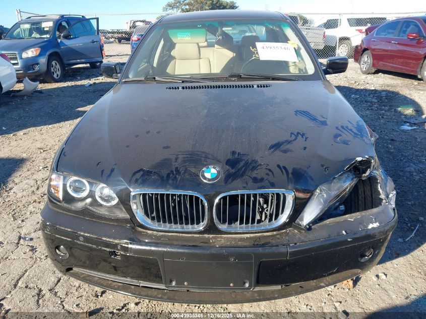 2003 BMW 325I VIN: WBAEV33453KR24527 Lot: 43935346