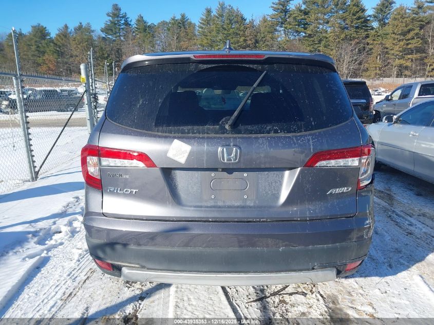2020 Honda Pilot Awd Ex-L VIN: 5FNYF6H56LB028279 Lot: 43935353