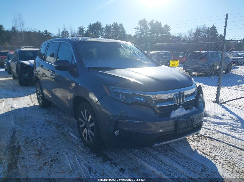 2020 Honda Pilot Awd Ex-L VIN: 5FNYF6H56LB028279 Lot: 43935353