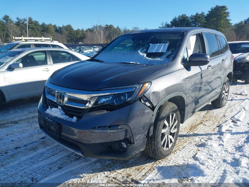 2020 Honda Pilot Awd Ex-L VIN: 5FNYF6H56LB028279 Lot: 43935353