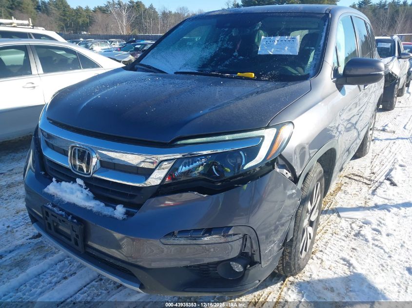 2020 Honda Pilot Awd Ex-L VIN: 5FNYF6H56LB028279 Lot: 43935353