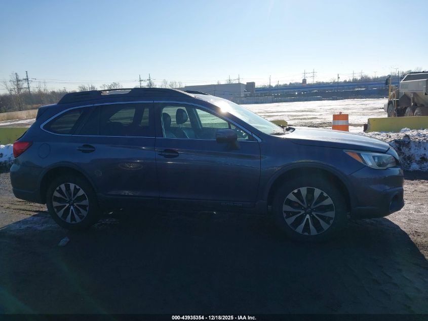 2015 Subaru Outback 3.6R Limited VIN: 4S4BSENC8F3346772 Lot: 43935354