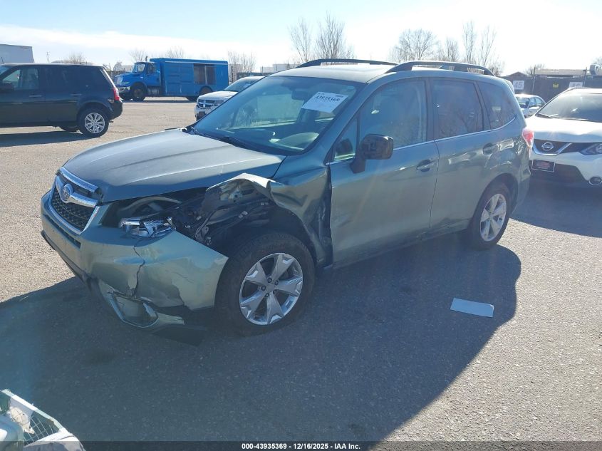 2016 Subaru Forester 2.5I Limited VIN: JF2SJAKC4GH402894 Lot: 43935369