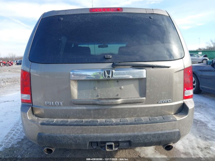 2011 Honda Pilot Ex-L VIN: 5FNYF4H50BB072801 Lot: 43935390