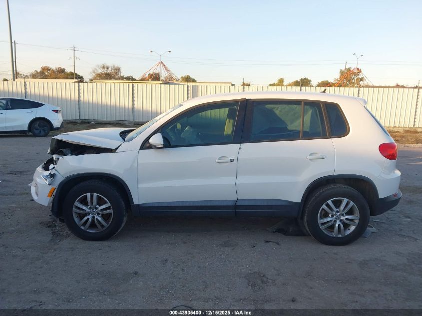 2013 Volkswagen Tiguan S VIN: WVGAV3AX0DW618212 Lot: 43935400