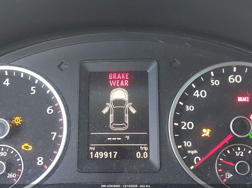 2013 Volkswagen Tiguan S VIN: WVGAV3AX0DW618212 Lot: 43935400