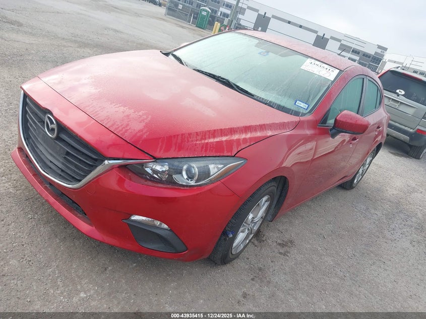 Vin: 3mzbm1j72gm329625, lot: 44431045, mazda mazda3 i sport 20162