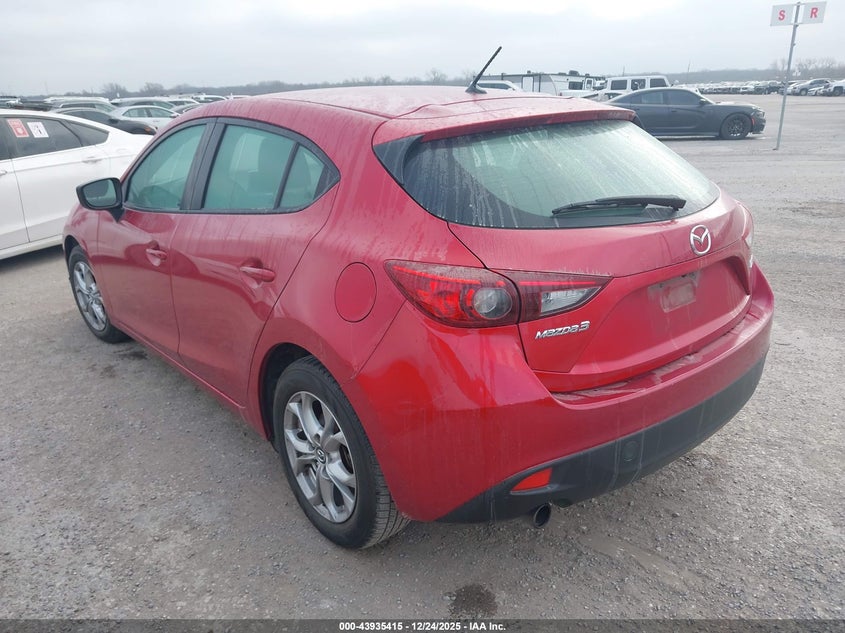 Vin: 3mzbm1j72gm329625, lot: 44431045, mazda mazda3 i sport 20163