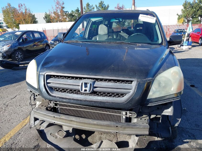 2003 Honda Pilot Ex-L VIN: 2HKYF18523H622260 Lot: 43935431