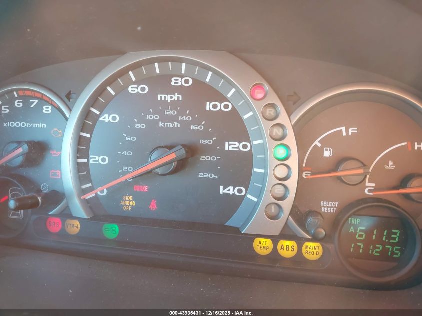 2003 Honda Pilot Ex-L VIN: 2HKYF18523H622260 Lot: 43935431