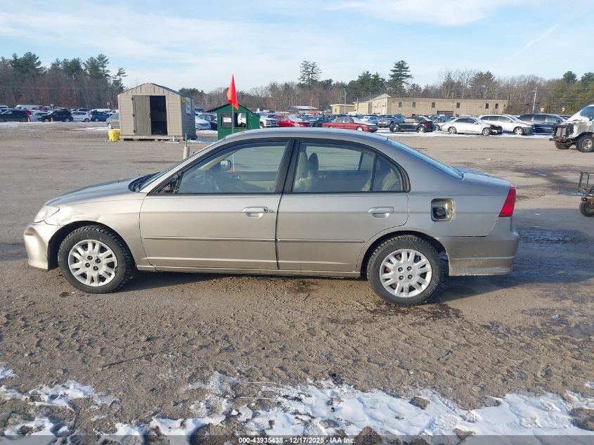 2005 Honda Civic Lx VIN: 2HGES16585H625758 Lot: 43935438