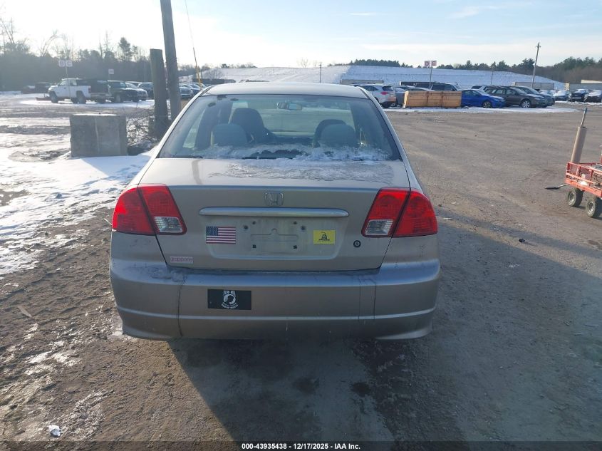 2005 Honda Civic Lx VIN: 2HGES16585H625758 Lot: 43935438