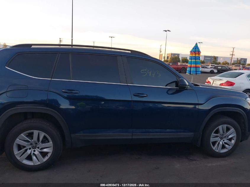 2021 Volkswagen Atlas 2.0T S VIN: 1V2AP2CA7MC501261 Lot: 43935473