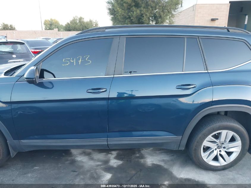 2021 Volkswagen Atlas 2.0T S VIN: 1V2AP2CA7MC501261 Lot: 43935473