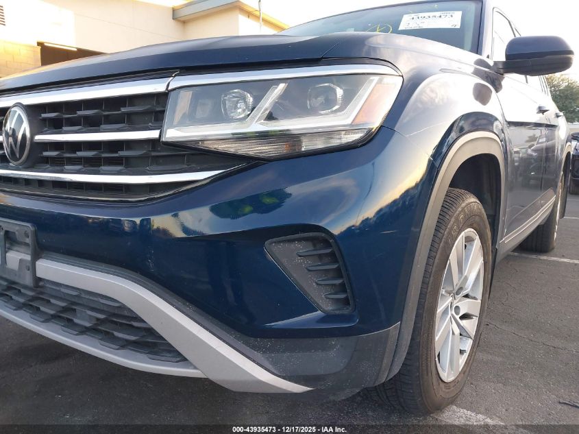 2021 Volkswagen Atlas 2.0T S VIN: 1V2AP2CA7MC501261 Lot: 43935473