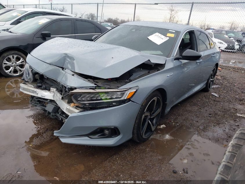 2022 Honda Accord Hybrid Sport VIN: 1HGCV3F20NA043622 Lot: 43935487