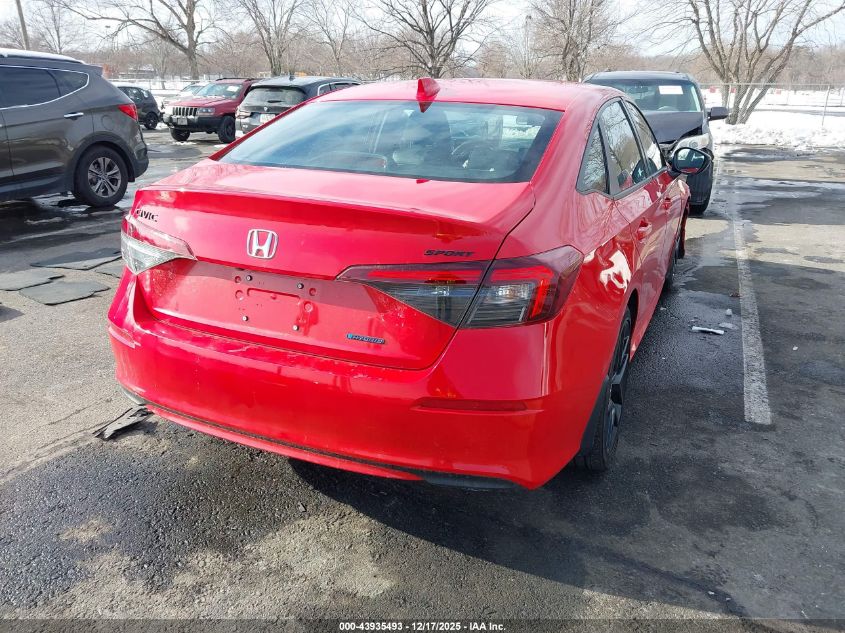 2026 Honda Civic Hybrid Sport/Sport Touring VIN: 2HGFE4F80TH310229 Lot: 43935493