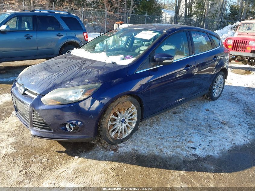 2012 Ford Focus Titanium VIN: 1FAHP3N28CL114377 Lot: 43935495