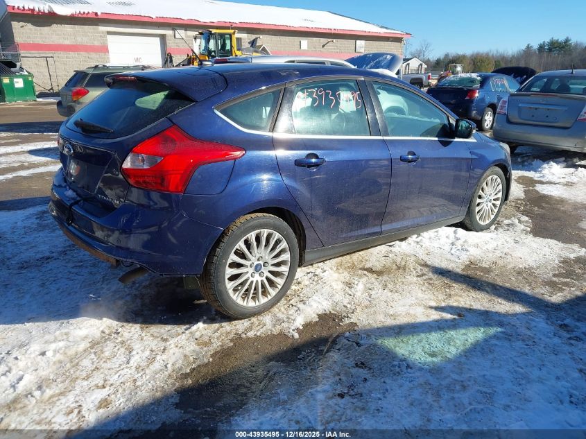2012 Ford Focus Titanium VIN: 1FAHP3N28CL114377 Lot: 43935495