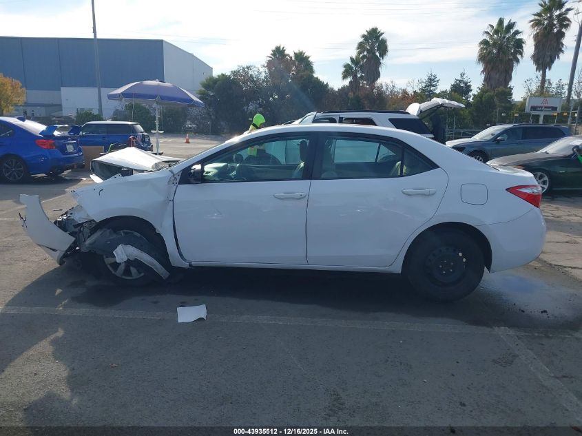 2015 Toyota Corolla Le VIN: 2T1BURHE9FC288925 Lot: 43935512