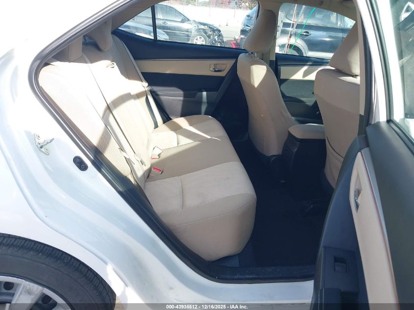 2015 Toyota Corolla Le VIN: 2T1BURHE9FC288925 Lot: 43935512