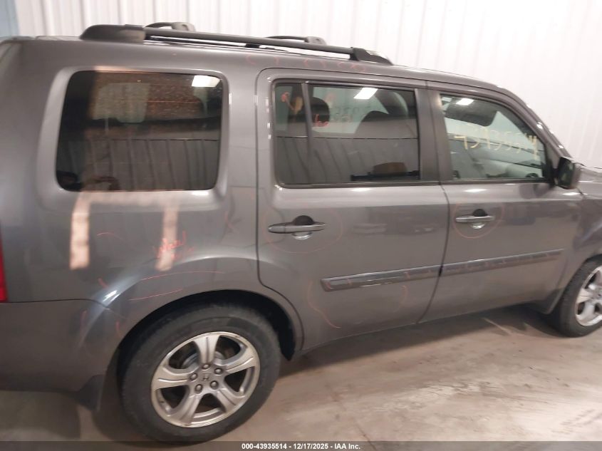 2014 Honda Pilot Ex-L VIN: 5FNYF4H55EB021637 Lot: 43935514