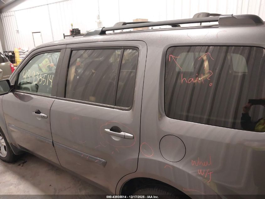 2014 Honda Pilot Ex-L VIN: 5FNYF4H55EB021637 Lot: 43935514