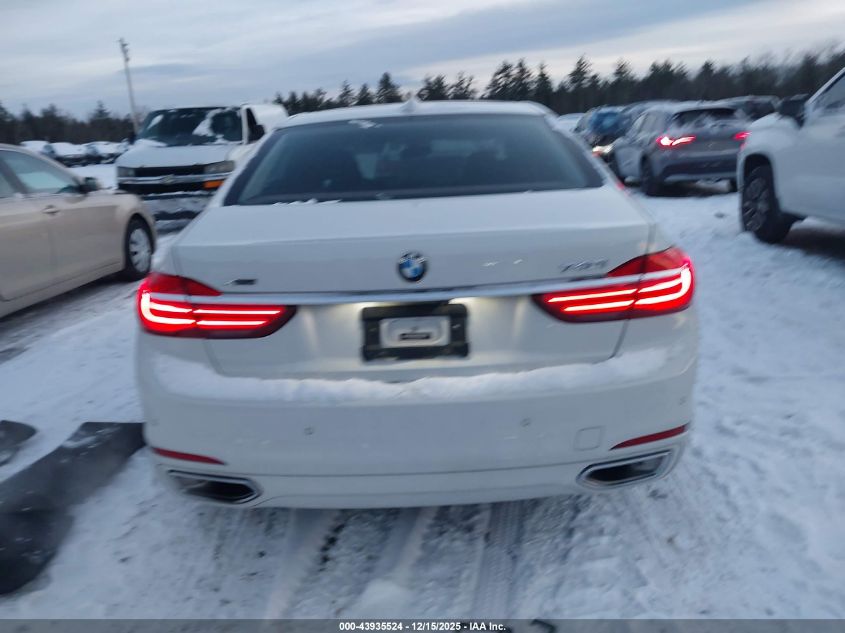 2019 BMW 740I xDrive VIN: WBA7E4C50KGV28305 Lot: 43935524