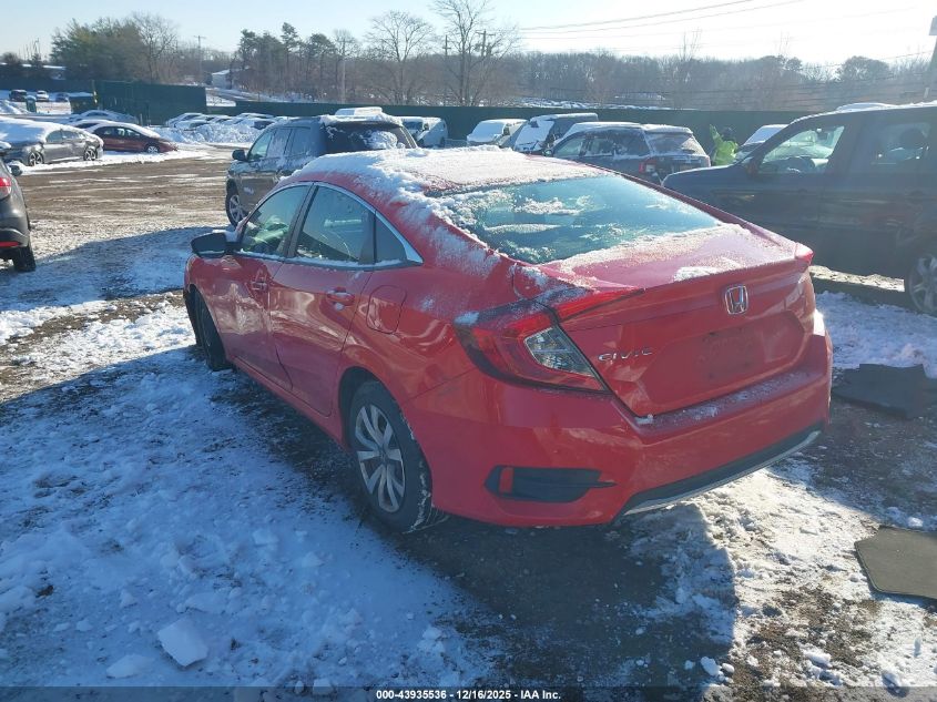 2020 Honda Civic Lx VIN: 2HGFC2F64LH511334 Lot: 43935536