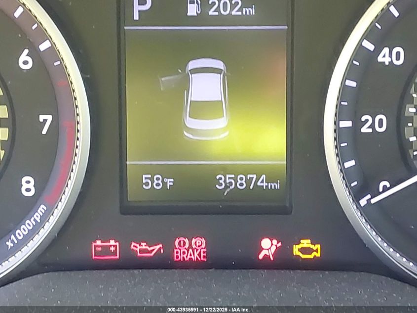 2020 Hyundai Elantra Sel VIN: 5NPD84LF4LH545837 Lot: 43935591