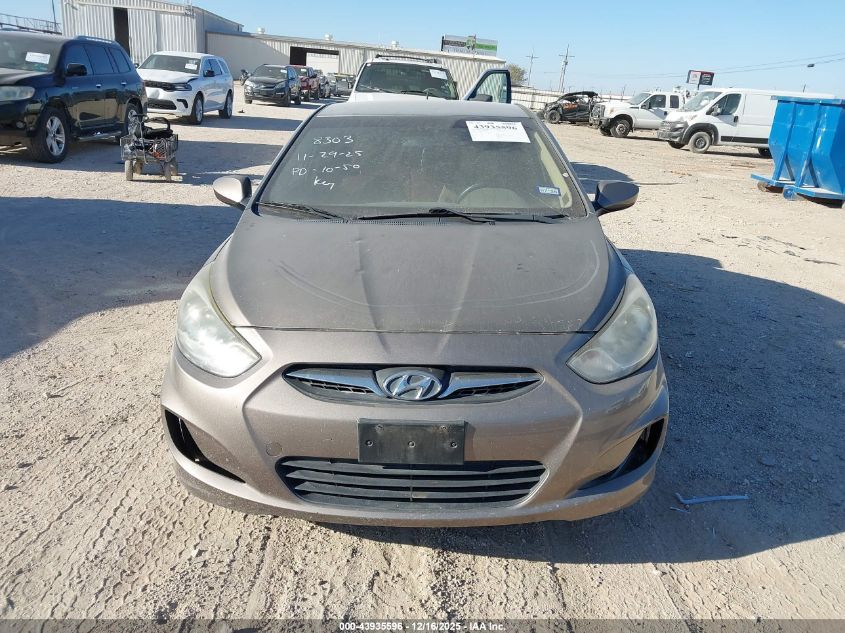 2012 Hyundai Accent Gls VIN: KMHCU4AE4CU058303 Lot: 43935596