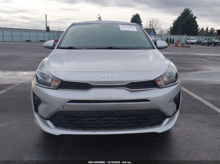 2022 Kia Rio Lx VIN: 3KPA24AD1NE466493 Lot: 43935606