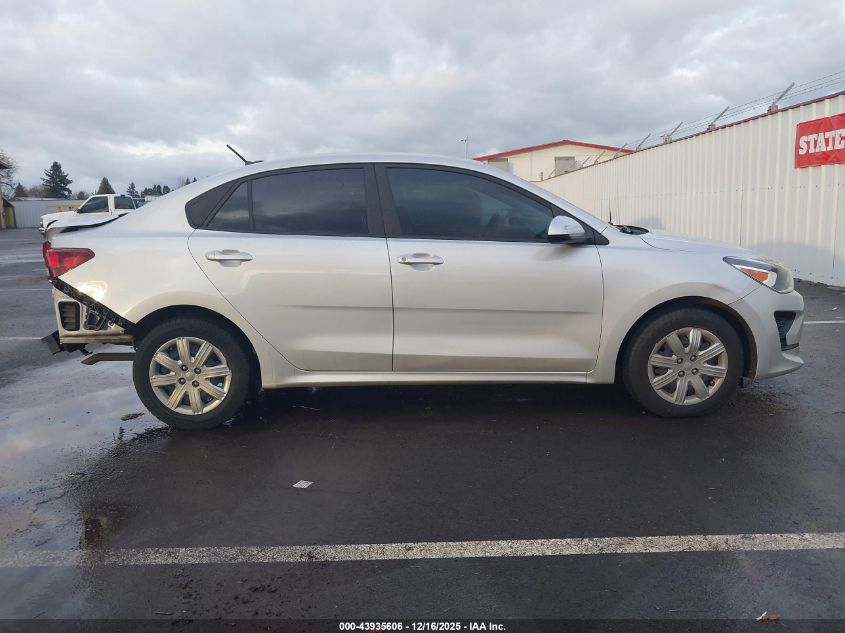 2022 Kia Rio Lx VIN: 3KPA24AD1NE466493 Lot: 43935606