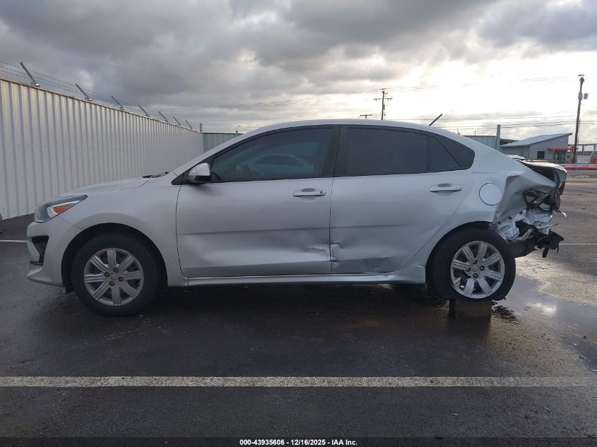 2022 Kia Rio Lx VIN: 3KPA24AD1NE466493 Lot: 43935606